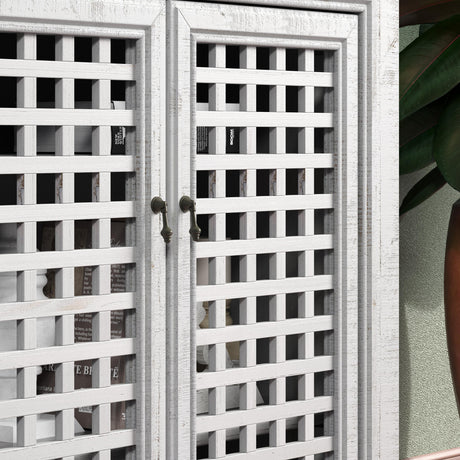  Steve Silver Furniture Rio 4 Door Accent Cabinet Grey IMAGE 5