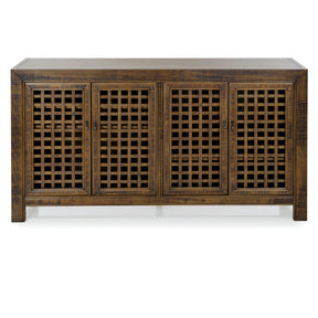  Steve Silver Furniture Rio 4 Door Accent Cabinet Mocha IMAGE 1