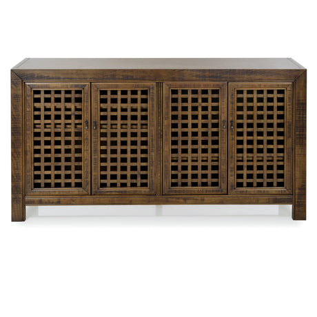  Steve Silver Furniture Rio 4 Door Accent Cabinet Mocha IMAGE 1