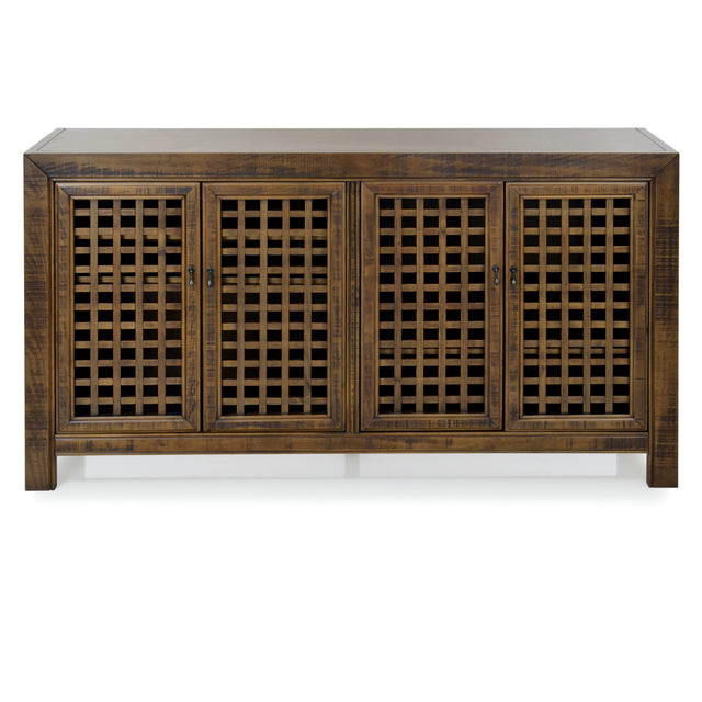  Steve Silver Furniture Rio 4 Door Accent Cabinet Mocha IMAGE 1