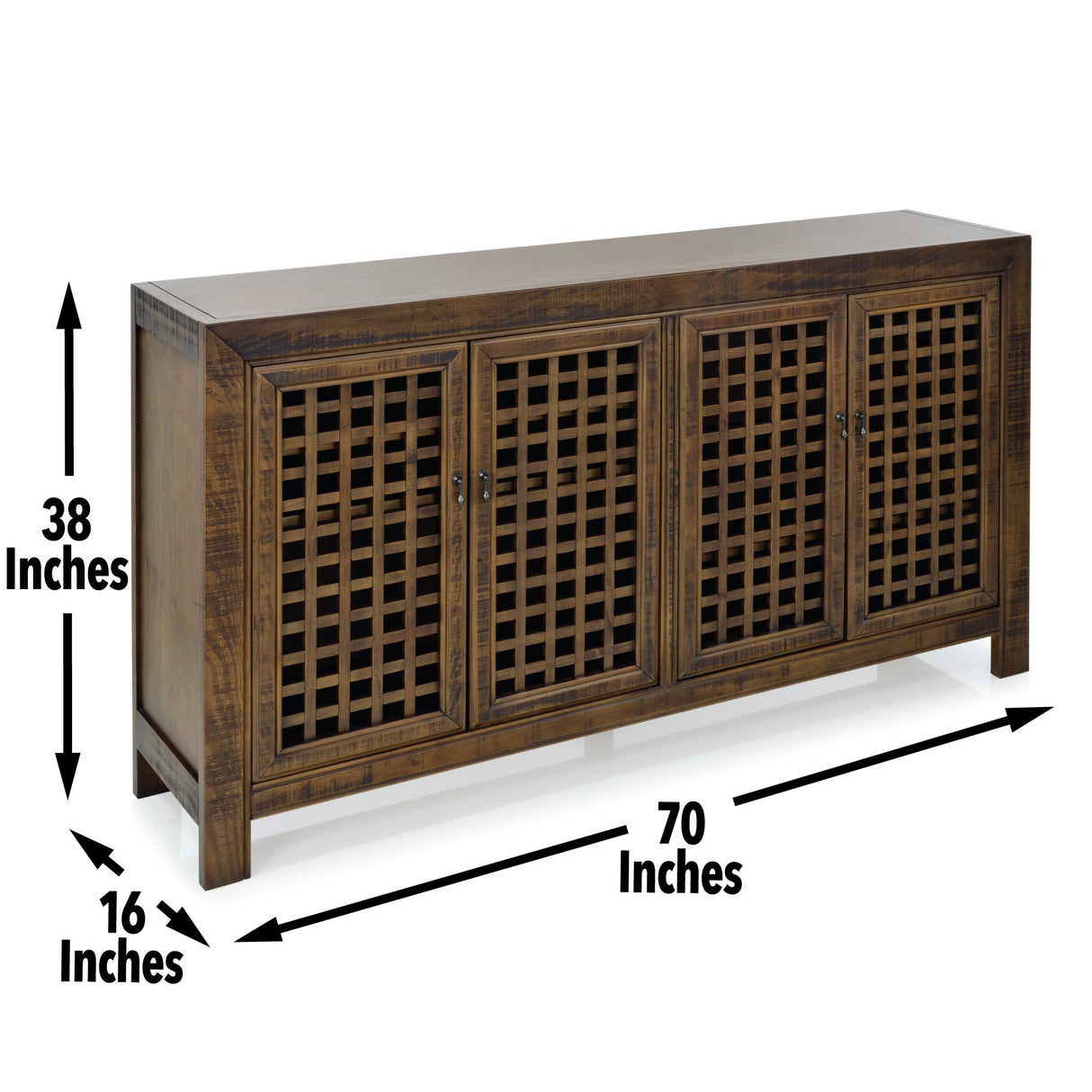  Steve Silver Furniture Rio 4 Door Accent Cabinet Mocha IMAGE 16
