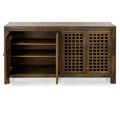  Steve Silver Furniture Rio 4 Door Accent Cabinet Mocha IMAGE 2