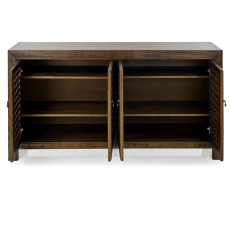  Steve Silver Furniture Rio 4 Door Accent Cabinet Mocha IMAGE 3