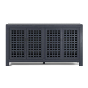  Steve Silver Furniture Rio 4 Door Accent Cabinet Navy IMAGE 1