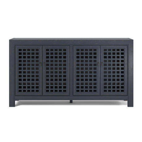  Steve Silver Furniture Rio 4 Door Accent Cabinet Navy IMAGE 1