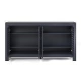  Steve Silver Furniture Rio 4 Door Accent Cabinet Navy IMAGE 2