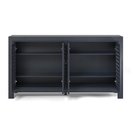  Steve Silver Furniture Rio 4 Door Accent Cabinet Navy IMAGE 2