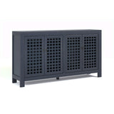  Steve Silver Furniture Rio 4 Door Accent Cabinet Navy IMAGE 3