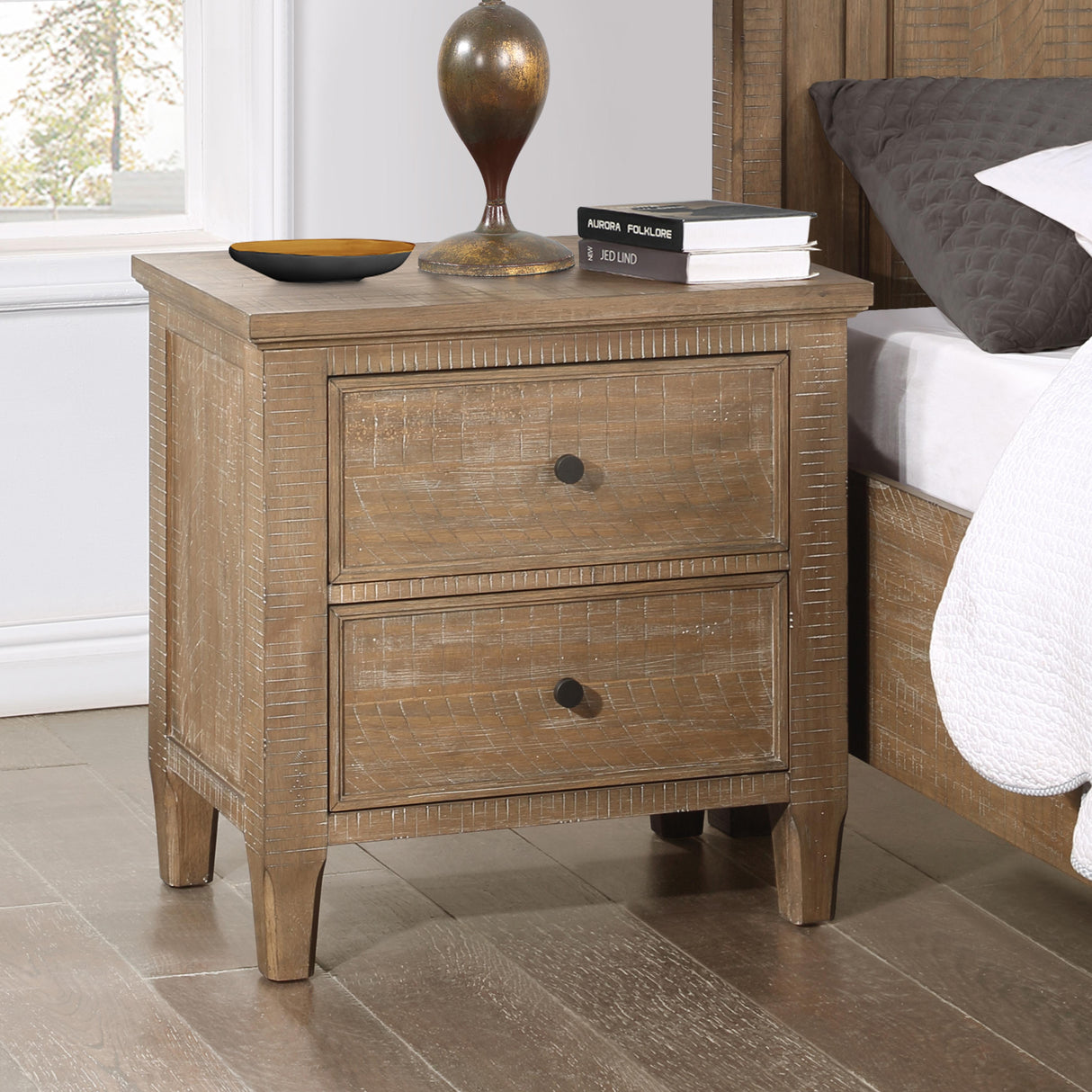  Steve Silver Furniture Riverdale 2 Drawer Nightstand IMAGE 4