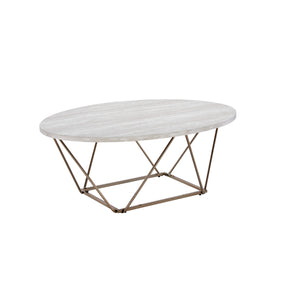  Steve Silver Furniture Rowyn Faux Marble Top Cocktail IMAGE 1