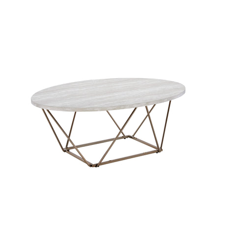  Steve Silver Furniture Rowyn Faux Marble Top Cocktail IMAGE 1