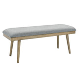  Steve Silver Furniture Vida Gray Polyester Dining Bench IMAGE 2