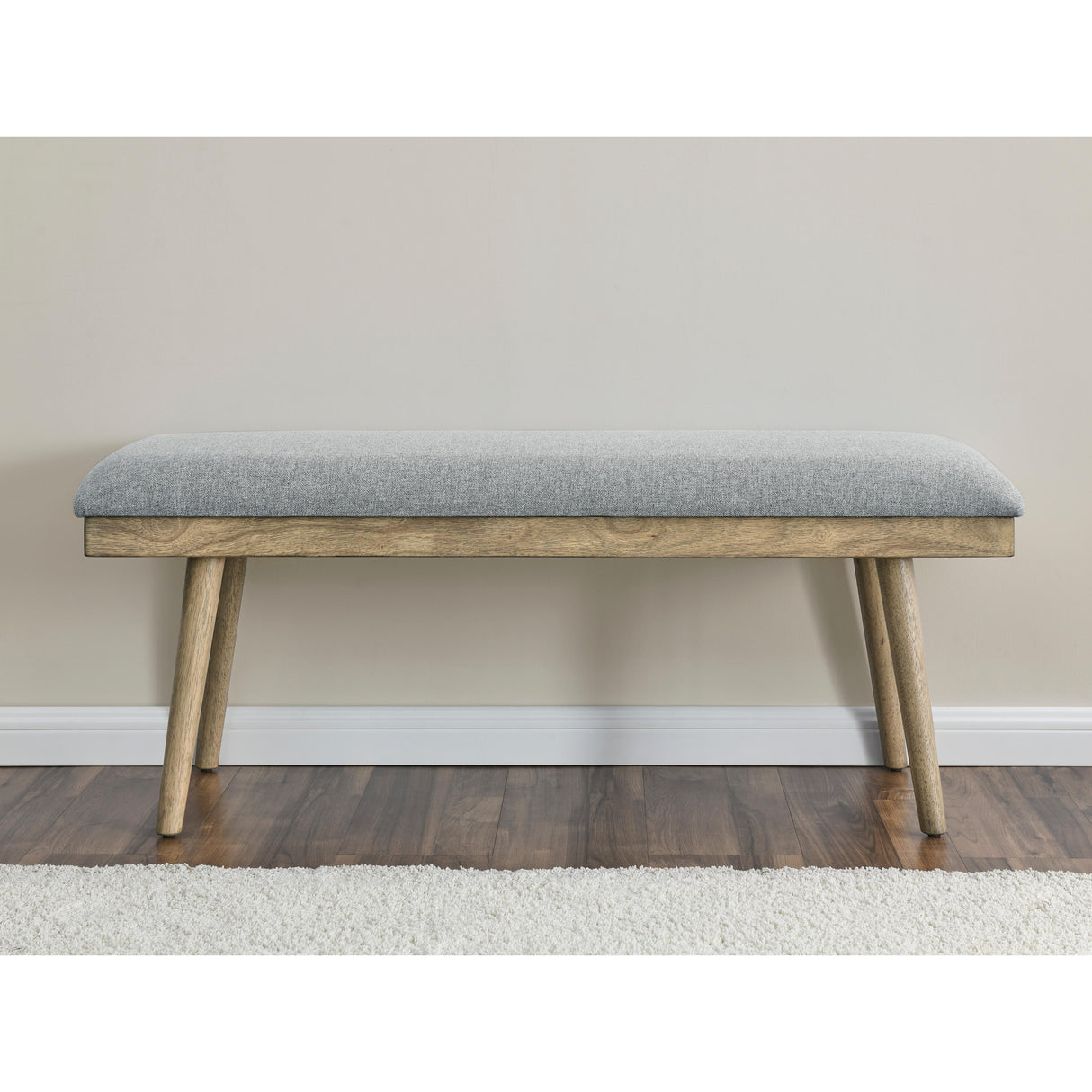  Steve Silver Furniture Vida Gray Polyester Dining Bench IMAGE 4