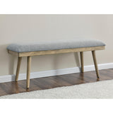  Steve Silver Furniture Vida Gray Polyester Dining Bench IMAGE 5