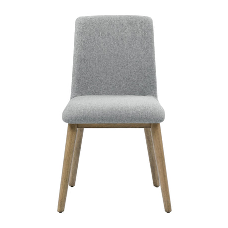  Steve Silver Furniture Vida Gray Polyester Side Chair IMAGE 1