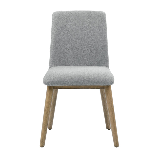  Steve Silver Furniture Vida Gray Polyester Side Chair IMAGE 1