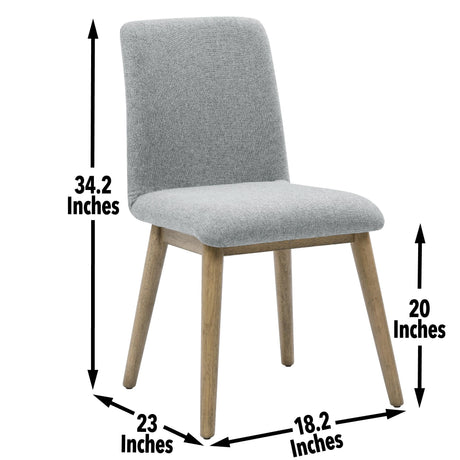  Steve Silver Furniture Vida Gray Polyester Side Chair IMAGE 10