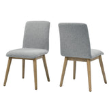  Steve Silver Furniture Vida Gray Polyester Side Chair IMAGE 2
