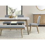  Steve Silver Furniture Vida White Marble Top Dining Table IMAGE 11