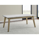  Steve Silver Furniture Vida White Marble Top Dining Table IMAGE 7