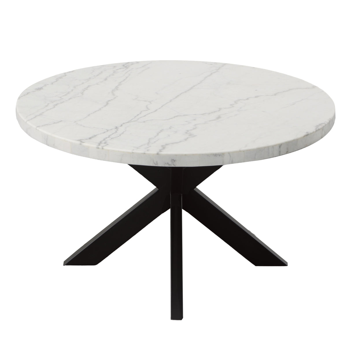  Steve Silver Furniture Xena White Marble Top Round IMAGE 2