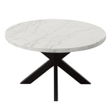  Steve Silver Furniture Xena White Marble Top Round IMAGE 2