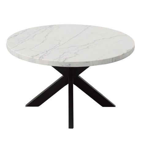  Steve Silver Furniture Xena White Marble Top Round IMAGE 2