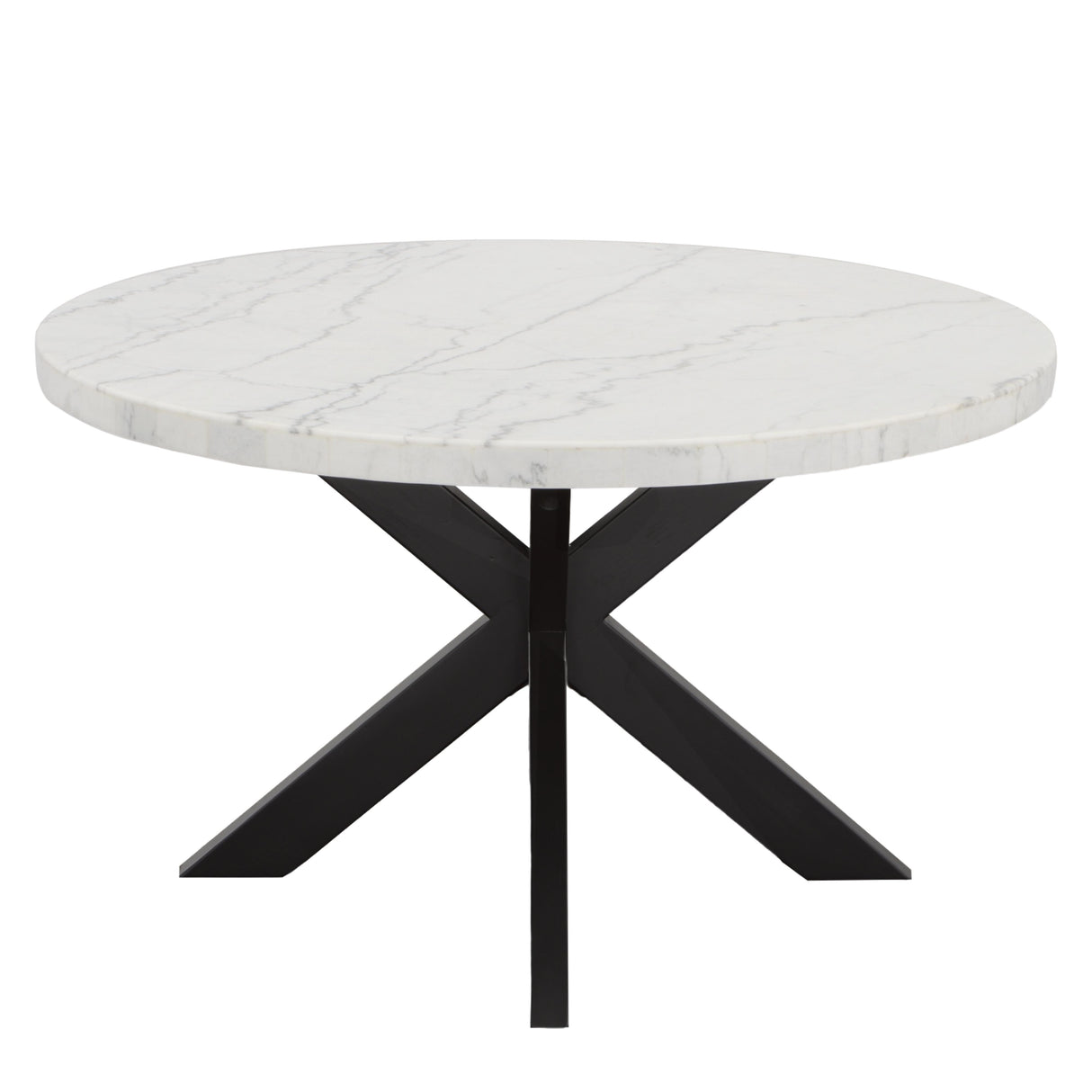 Steve Silver Furniture Xena White Marble Top Round IMAGE 3