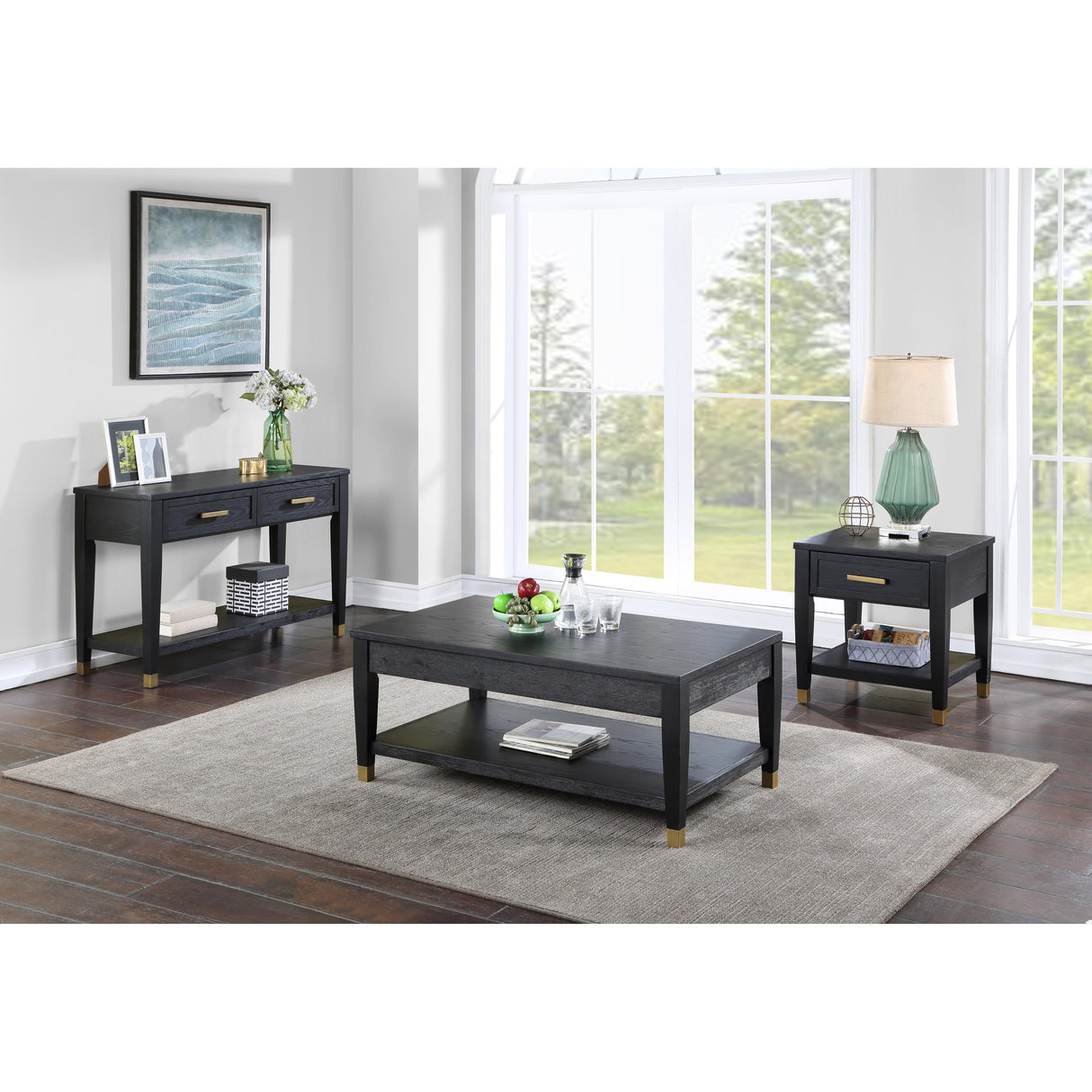  Steve Silver Furniture Yves End Table 24"x22"x24" IMAGE 5