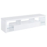  Coaster Furniture Jude 704251 2-Drawer Engineered Wood 71" TV Stand - High Gloss White IMAGE 7