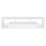  Coaster Furniture Jude 704251 2-Drawer Engineered Wood 71" TV Stand - High Gloss White IMAGE 8