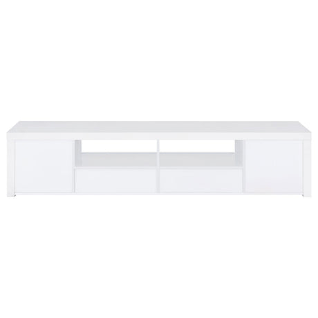  Coaster Furniture Jude 704262 2-door Engineered Wood 79" TV Stand - High Gloss White IMAGE 8