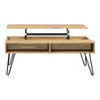  Coaster Furniture Fanning 723368 Engineered Wood Lift Top Coffee Table - Golden Oak IMAGE 1