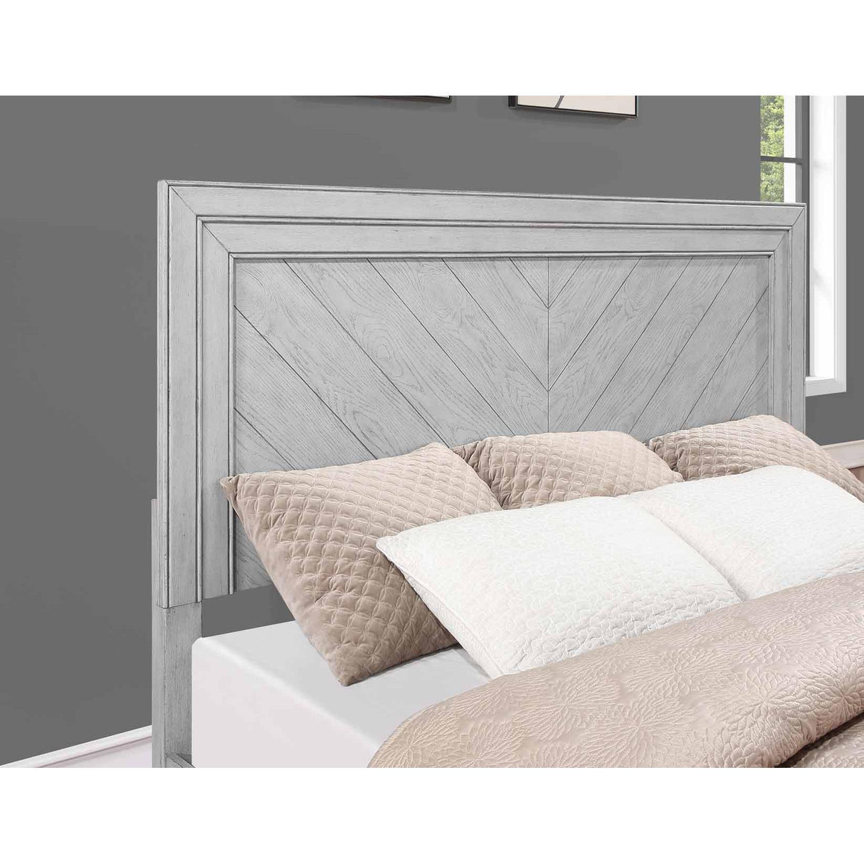  Steve Silver Furniture Montana MON900 King Bed - Matte Grey IMAGE 10