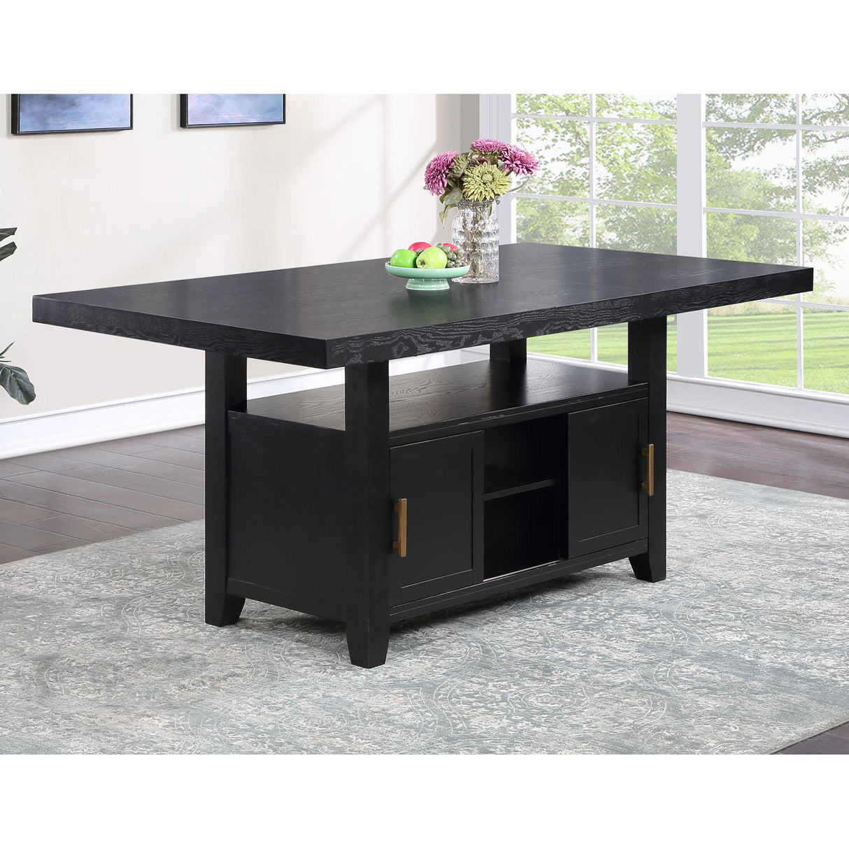  Steve Silver Furniture Yves YS500 78" Counter Storage Table IMAGE 2