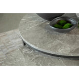  Coaster Furniture Lainey 736028 2-piece Round Faux Marble Nesting Coffee Table - Grey IMAGE 3