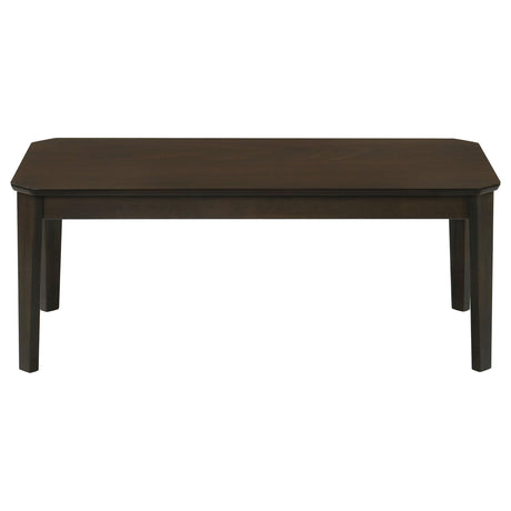  Coaster Furniture Amaro 736184 3-piece Coffee and End Table Set - Dark Brown IMAGE 3