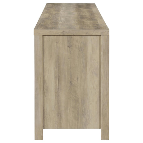  Coaster Furniture Madra 736263 2-door Engineered Wood 79" TV Stand - Distressed Pine IMAGE 7