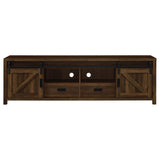  Coaster Furniture Madra 736273 2-door Engineered Wood 79" TV Stand - Dark Pine IMAGE 4