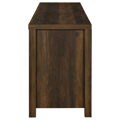  Coaster Furniture Madra 736273 2-door Engineered Wood 79" TV Stand - Dark Pine IMAGE 7