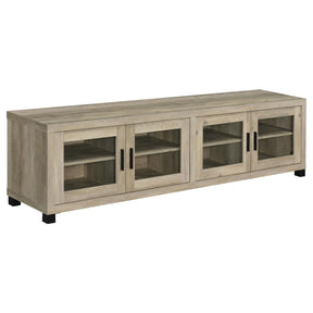  Coaster Furniture Sachin 736283 4-door Engineered Wood 79" TV Stand - Distressed Pine IMAGE 1