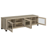  Coaster Furniture Sachin 736283 4-door Engineered Wood 79" TV Stand - Distressed Pine IMAGE 2