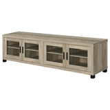  Coaster Furniture Sachin 736283 4-door Engineered Wood 79" TV Stand - Distressed Pine IMAGE 4