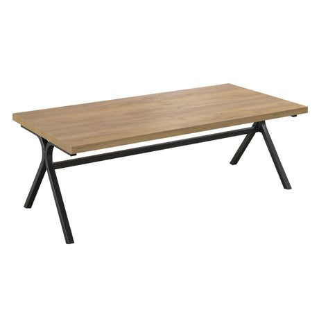  Coaster Furniture Colmar 753424 3-piece Engineered Wood Coffee Table Set - Golden Oak IMAGE 2