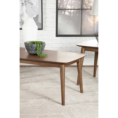  Coaster Furniture Radley 753524 3-piece Rectangular Coffee Table Set - Natural Walnut IMAGE 11