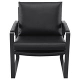  Coaster Furniture Rosalind 903021 Upholstered Track Arm Accent Chair - Black IMAGE 3