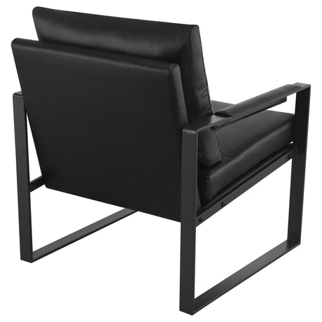  Coaster Furniture Rosalind 903021 Upholstered Track Arm Accent Chair - Black IMAGE 7