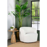  Coaster Furniture Hudson 905726 Faux Sheepskin Upholstered Swivel Chair - Natural IMAGE 9