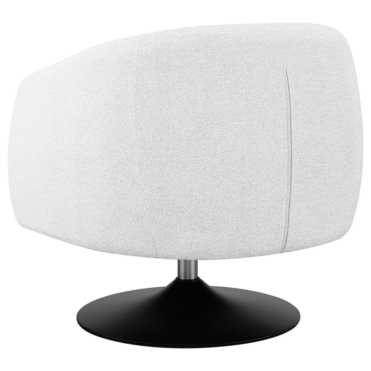  Coaster Furniture Dave 905739 Upholstered Barrel Back Swivel Club Chair - Beige IMAGE 5