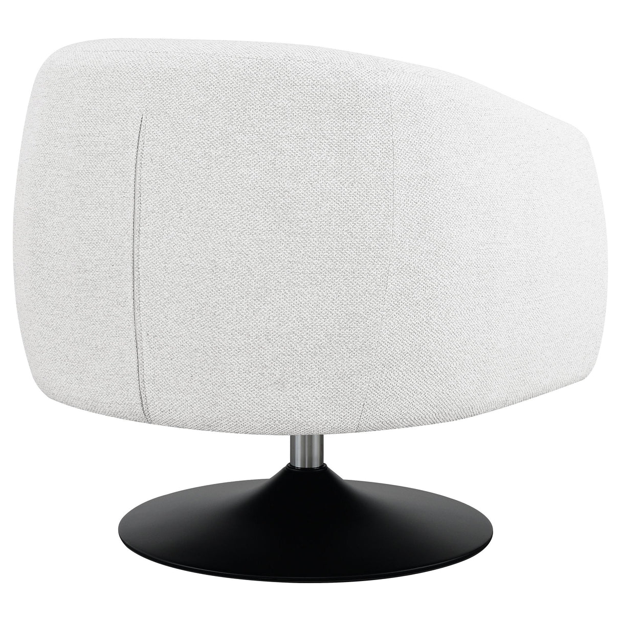  Coaster Furniture Dave 905739 Upholstered Barrel Back Swivel Club Chair - Beige IMAGE 6